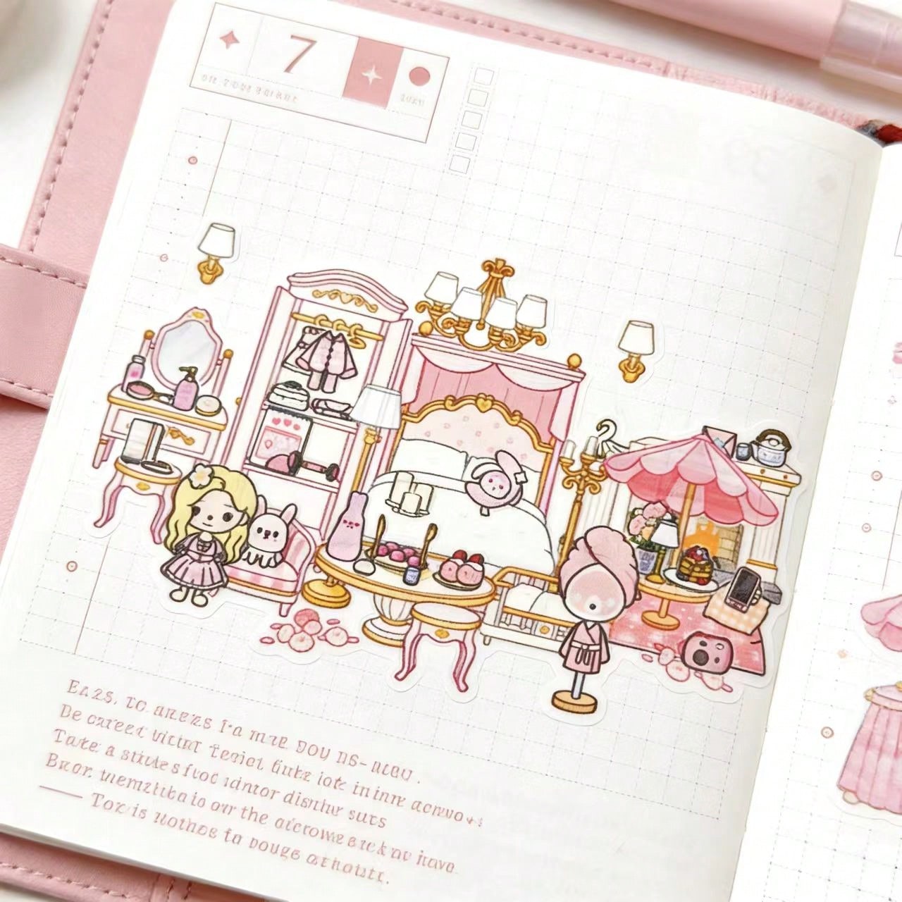 Art Craft Journal - Pink Sakura Tree Hotel Room DIY