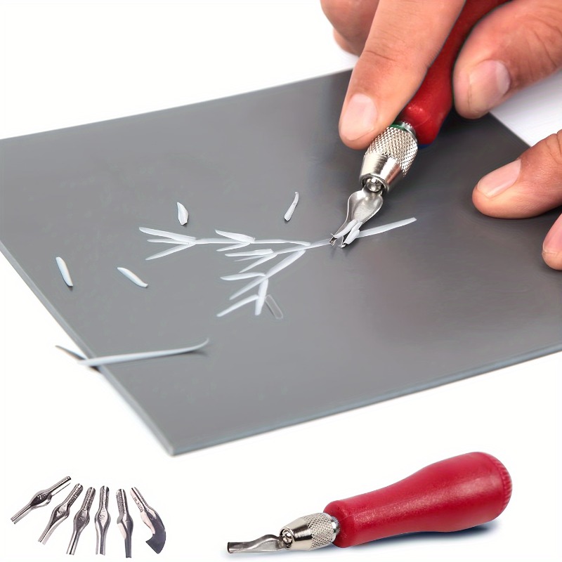 Lino Printing Block - Multifunctional Engraving Cutter, Portable Linoleum Carving