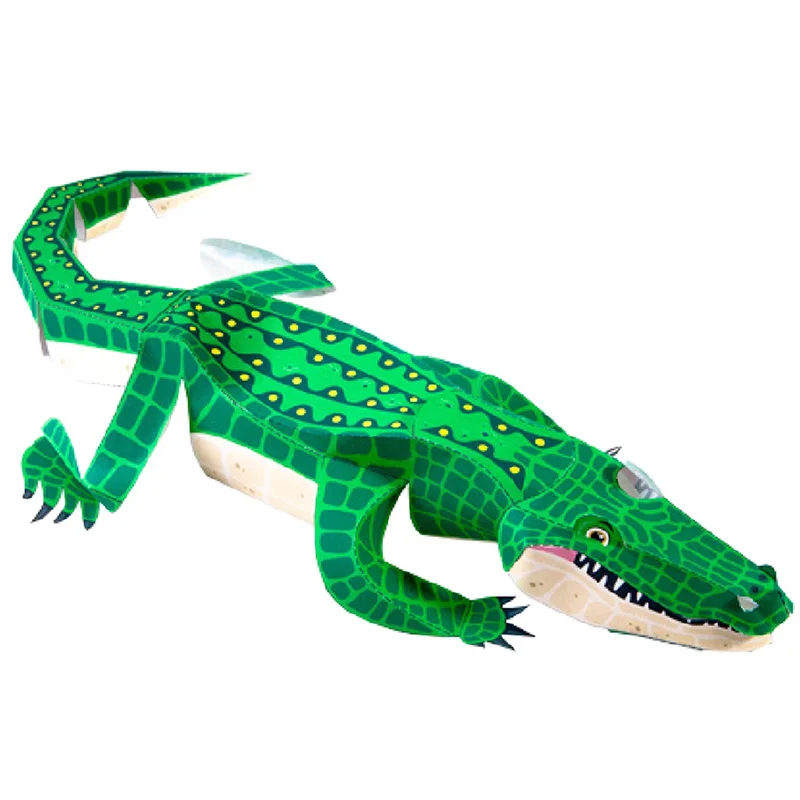 Art Craft With Cardboard - Alligator Crocodile Folding Origami Art Mini