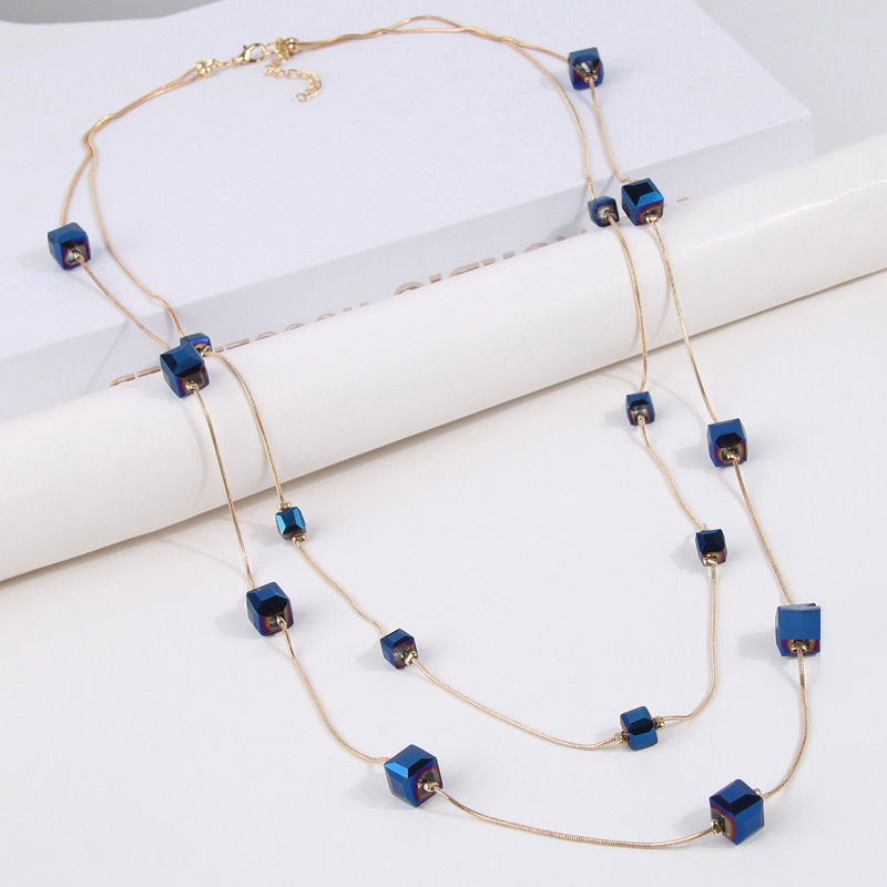 Art Craft Glasses - New Fashion Long Necklaces Square Glasses