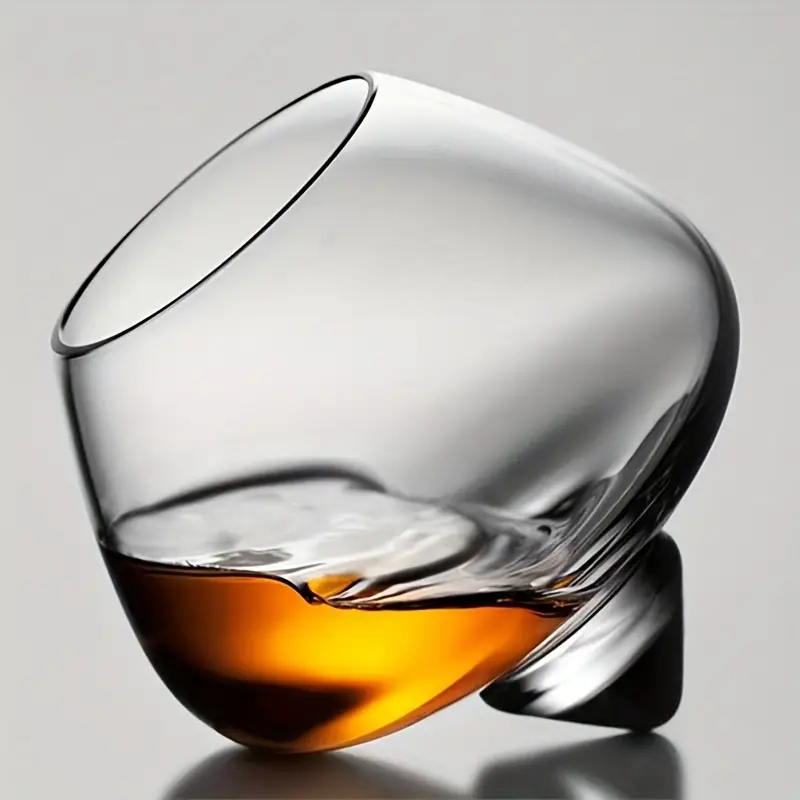 Art Craft Glasses - 250ml Whisky Glasses Belly Beer Rotating