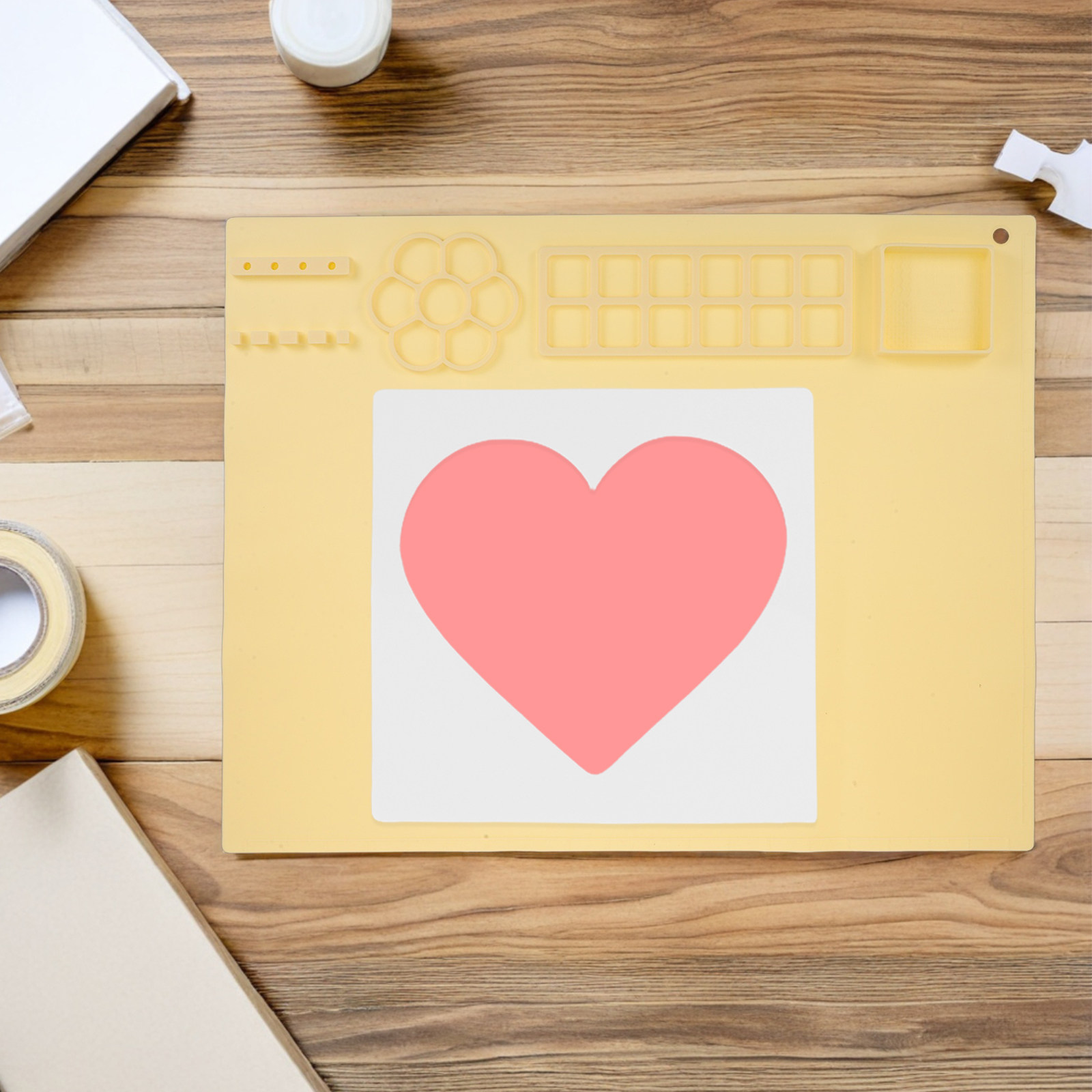 Art Craft Mother'S Day - 7Pcs DIY Stencils Templates Heart Shape