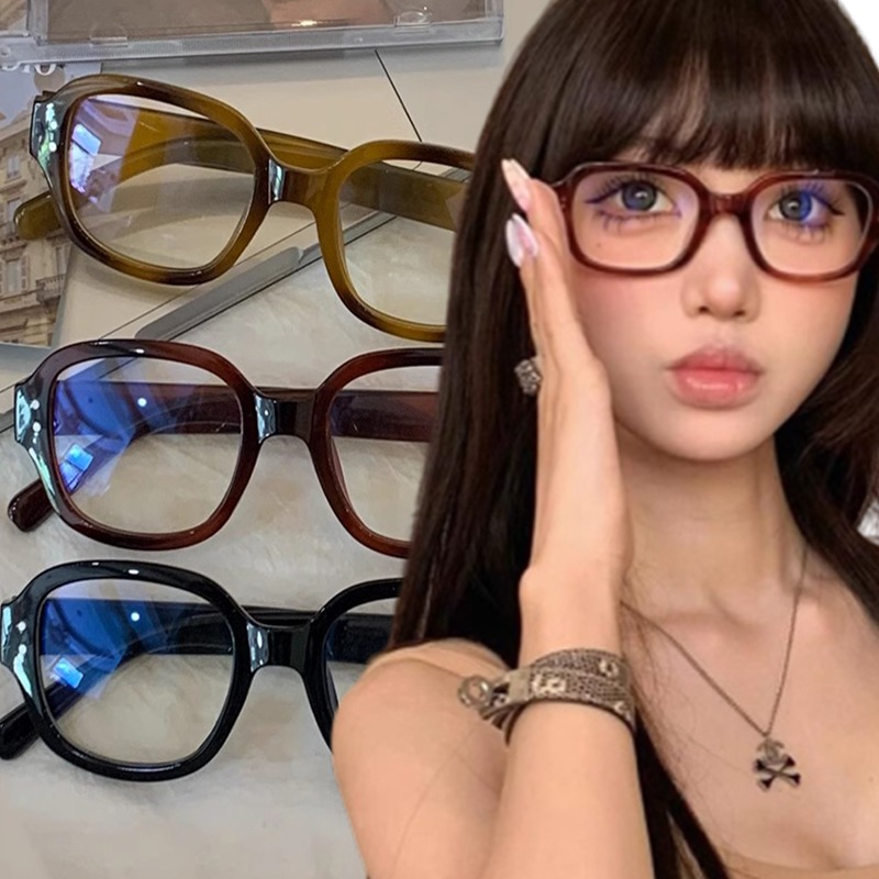 Art Craft Glasses - Y2K Women Retro Oval Square Glasses