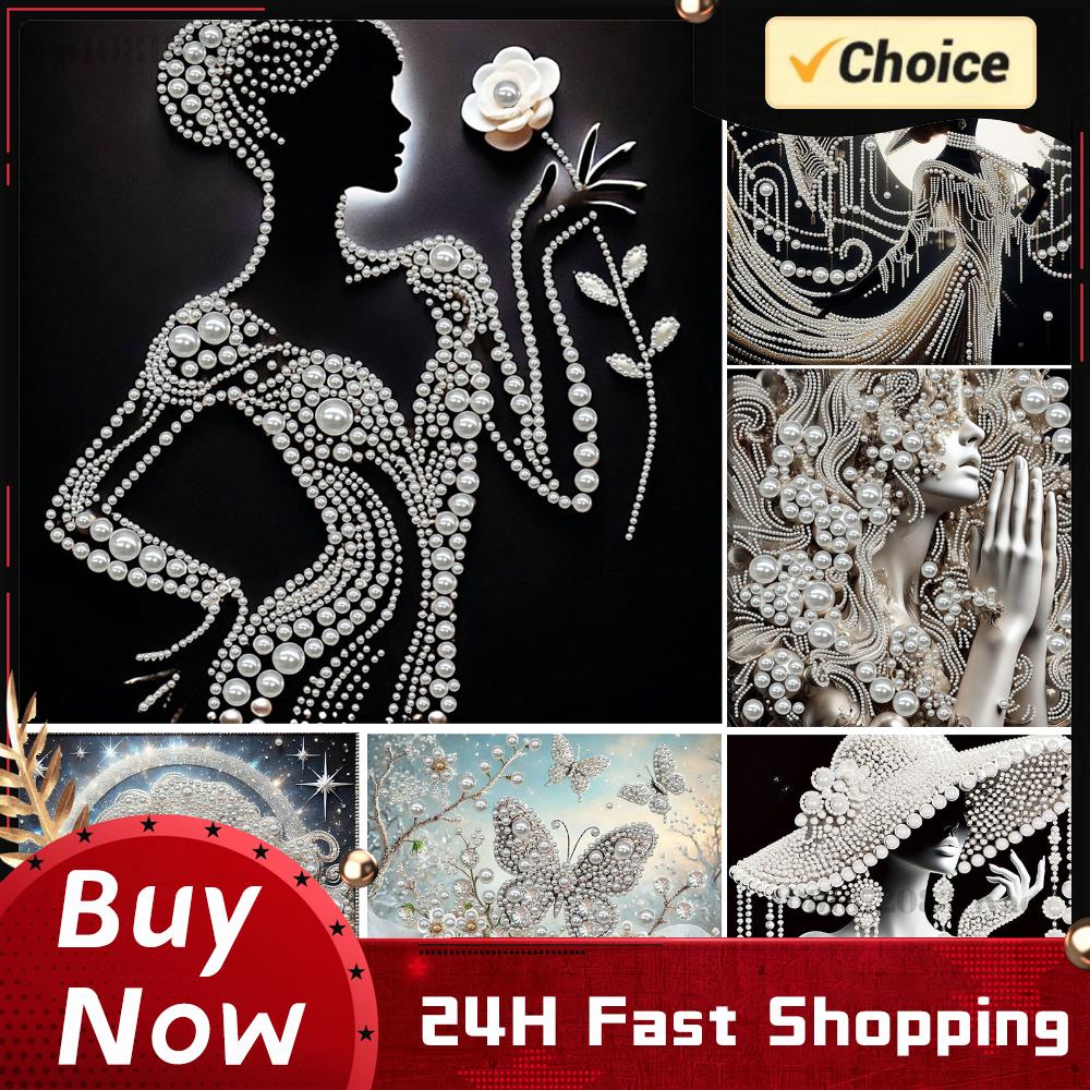 Art Craft For Adults - DIY Ladies Pearl Diamond Painting Gem