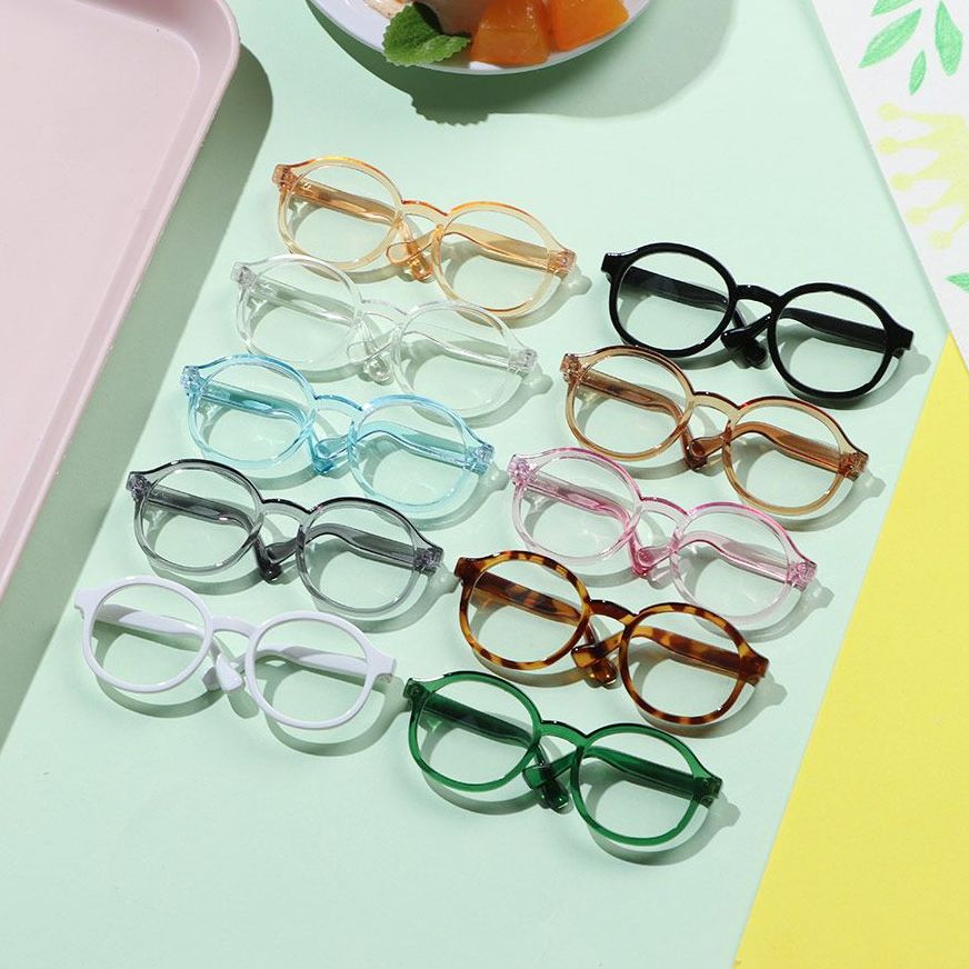 Art Craft Glasses - Plush Doll Glasses Accessories Round Frame