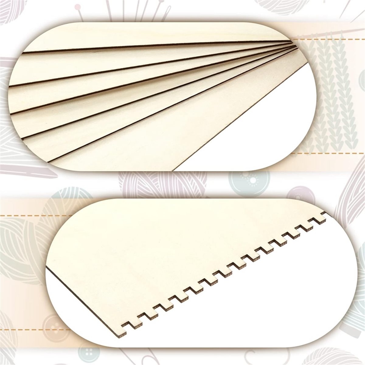 18 Pcs Beginners Wooden Notche - đánh giá và giá Art Craft For Adults