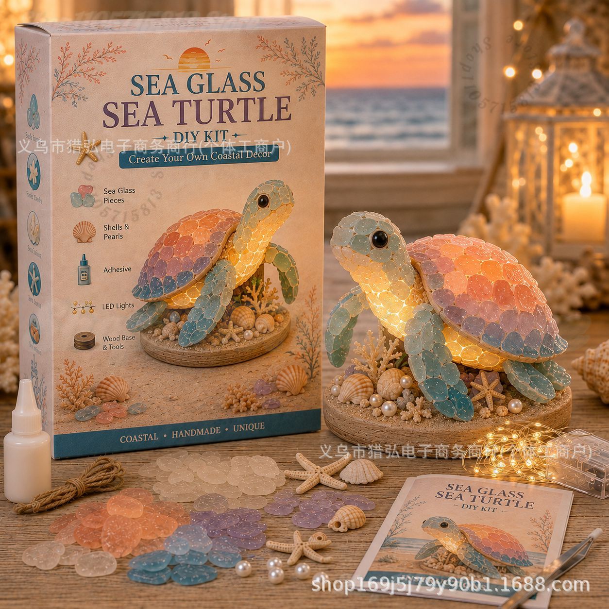 DIY Sea Glass Mermaid Tail Lig - đánh giá và giá Art Craft For Adults
