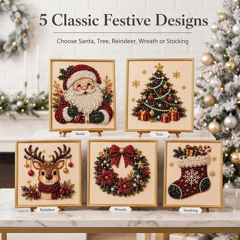 Christmas Pearl Diamond Painti - đánh giá và giá Art Craft For Adults