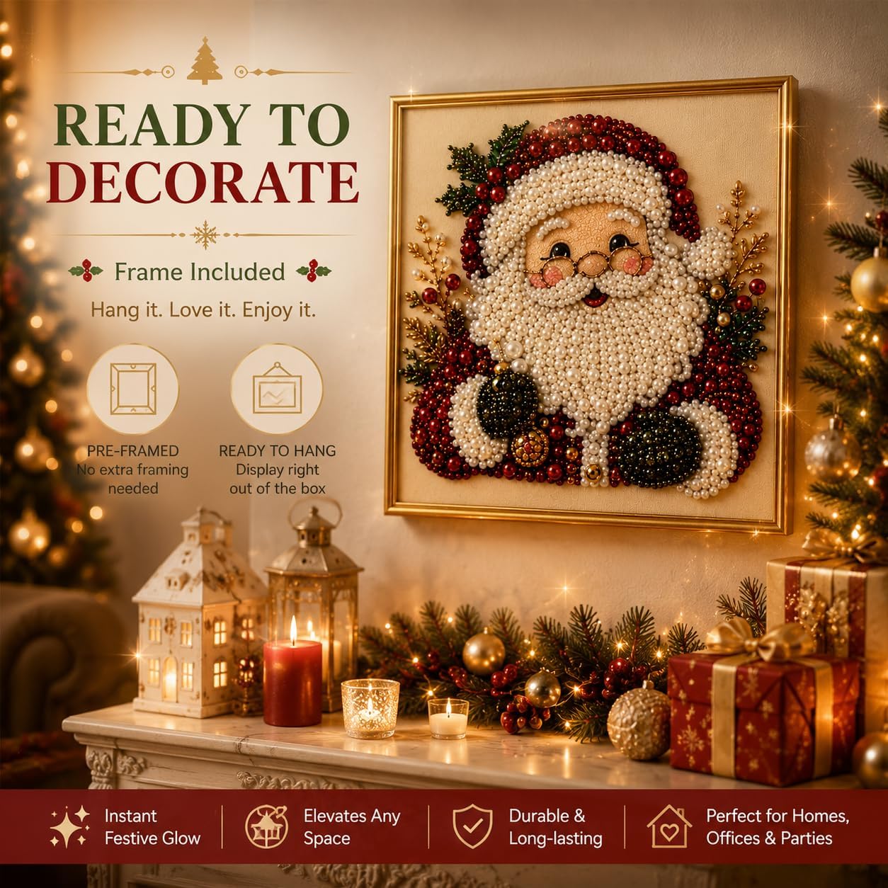 DIY Christmas Pearl Diamond Pa - đánh giá và giá Art Craft For Adults