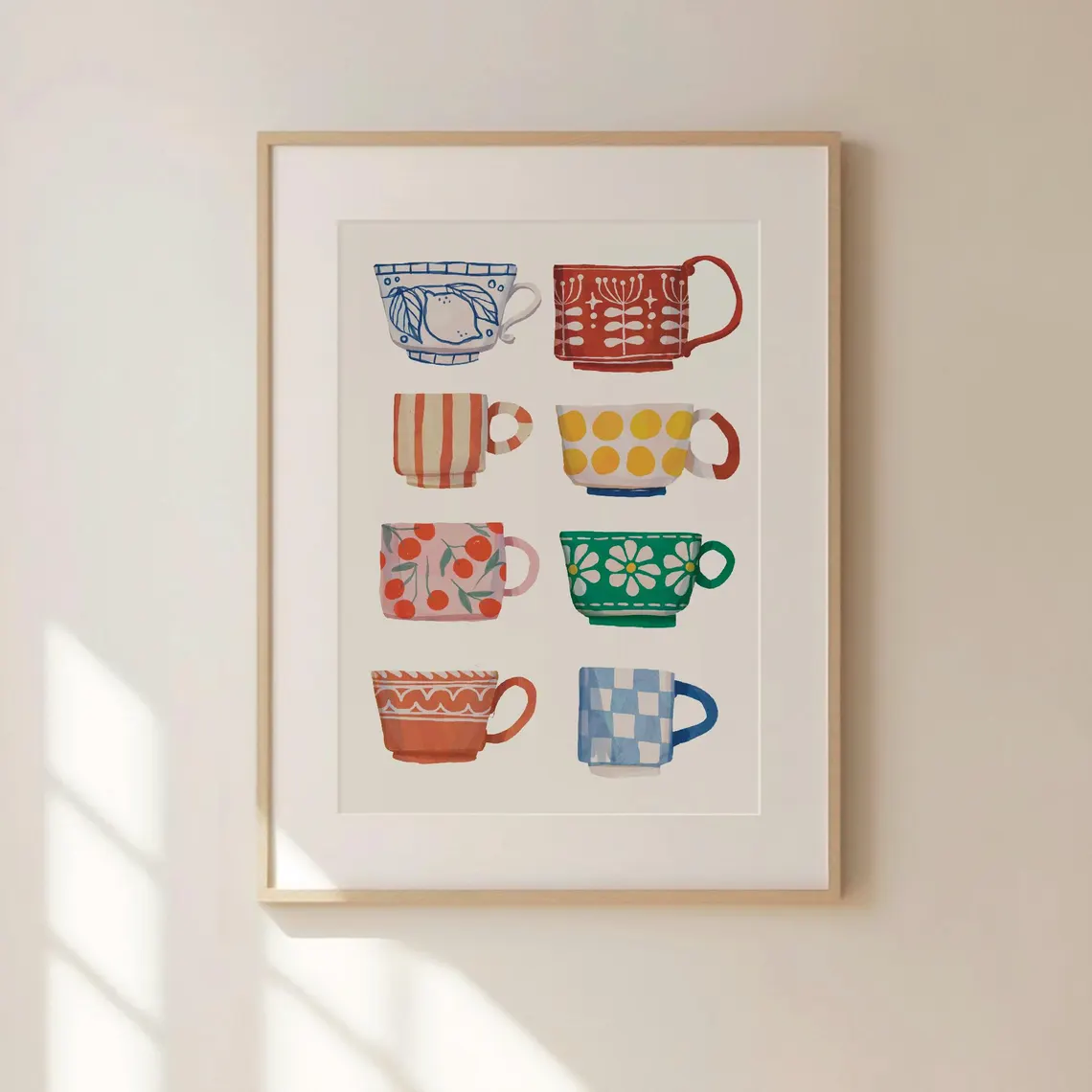 Tea Cup Print, Breakfast poste - đánh giá và giá Art Craft Kitchen