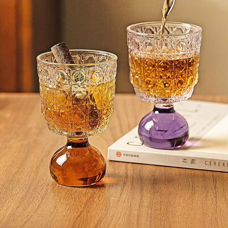 Style Gem Pattern Glass Cup wi - đánh giá và giá Art Craft Glasses