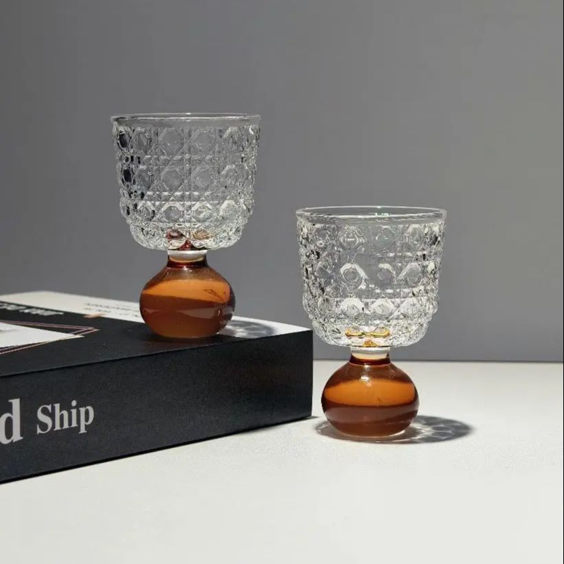 Style Gem Pattern Glass Cup wi - đánh giá và giá Art Craft Glasses