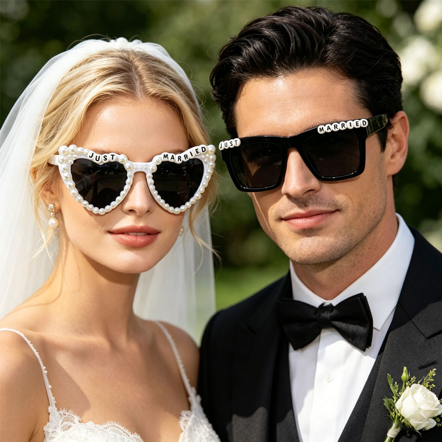 1/2 PCS Just Married Faux Pear - đánh giá và giá Art Craft Glasses