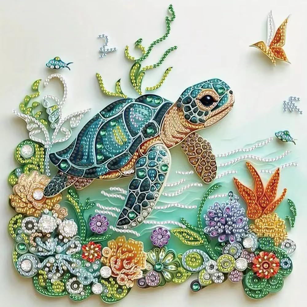 Sea Turtle Animal Diamond Pain - đánh giá và giá Art Craft For Adults