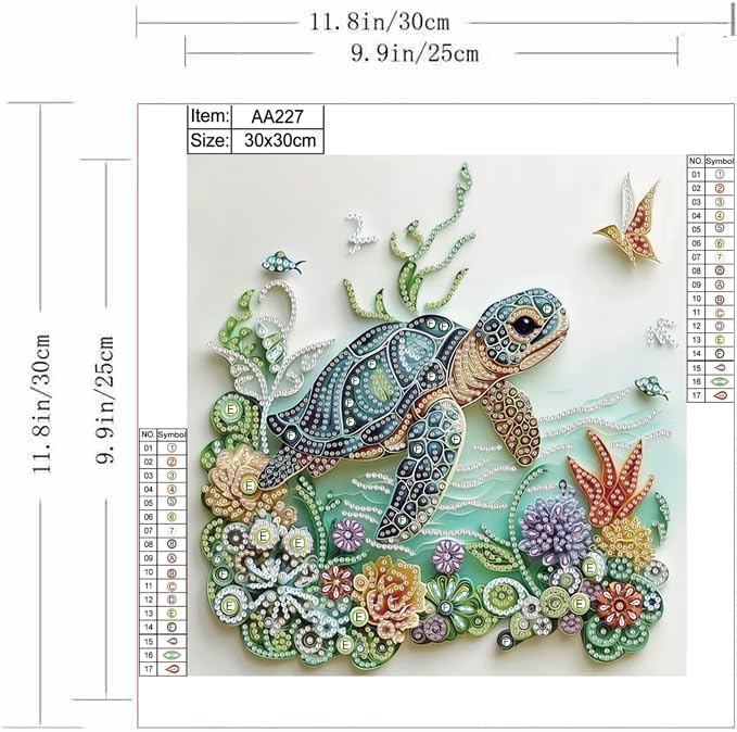Sea Turtle Animal Diamond Pain - đánh giá và giá Art Craft For Adults