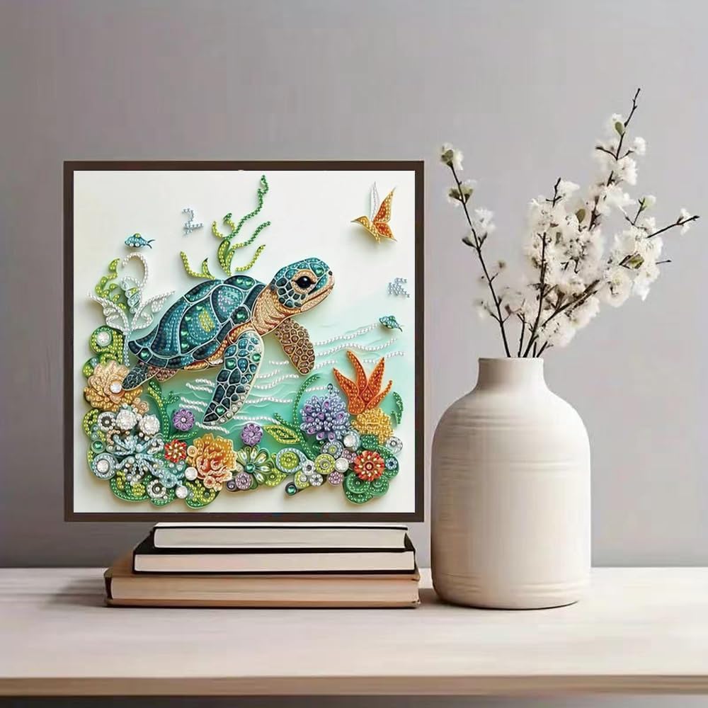 Sea Turtle Animal Diamond Pain - đánh giá và giá Art Craft For Adults