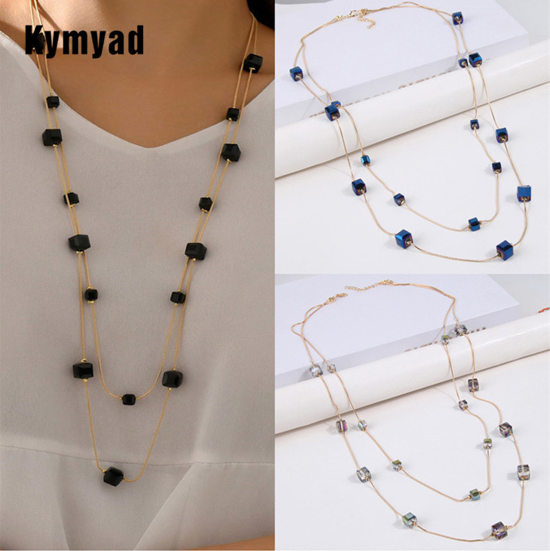New Fashion Long Necklaces Squ - đánh giá và giá Art Craft Glasses