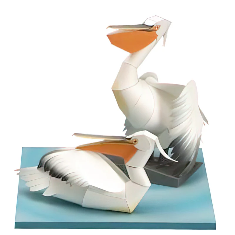 Dalmatian Pelican Origami Art  - đánh giá và giá Art Craft With Cardboard