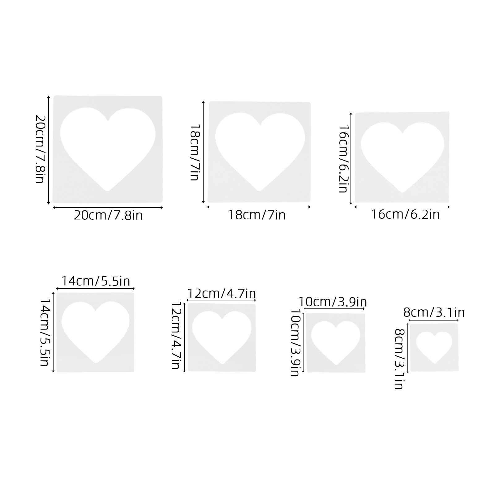 7Pcs DIY Stencils Templates He - đánh giá và giá Art Craft Mother'S Day