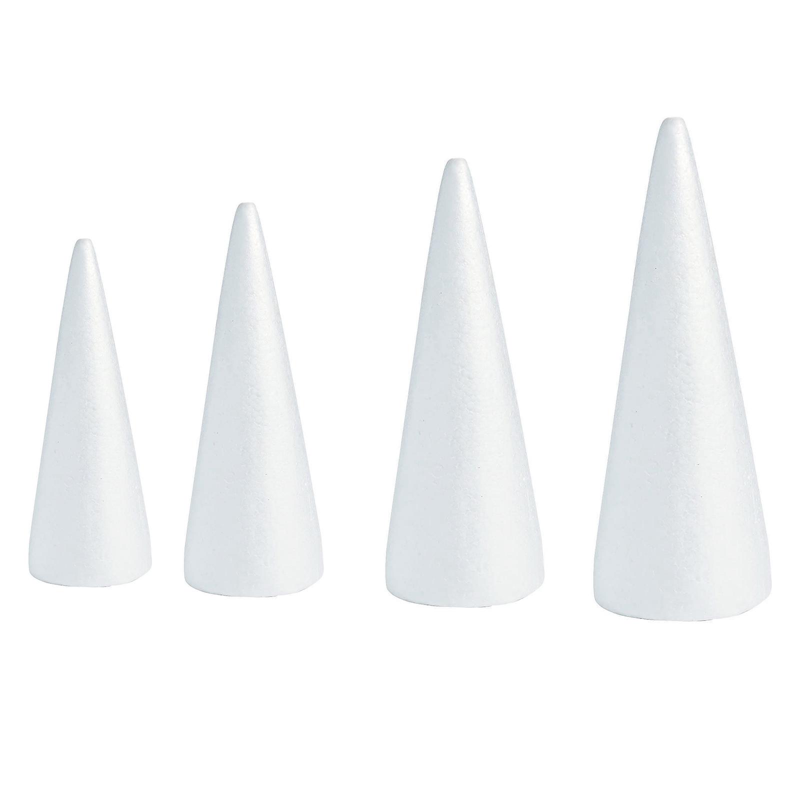 DIY Arts Foam Cones White Poly - đánh giá và giá Art Craft Holiday