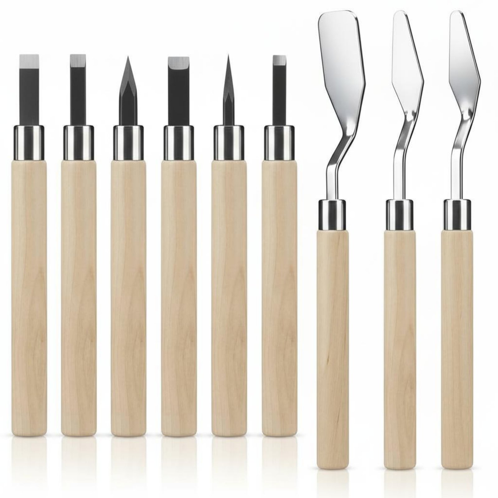 9 Pieces Linoleum Carving Kit  - đánh giá và giá Lino Printing Block