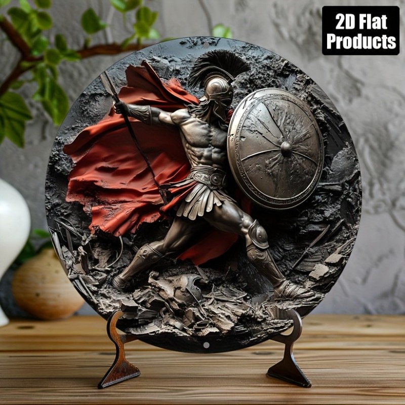 Spartan Warrior Round Metal Al - đánh giá và giá Art Craft Kitchen
