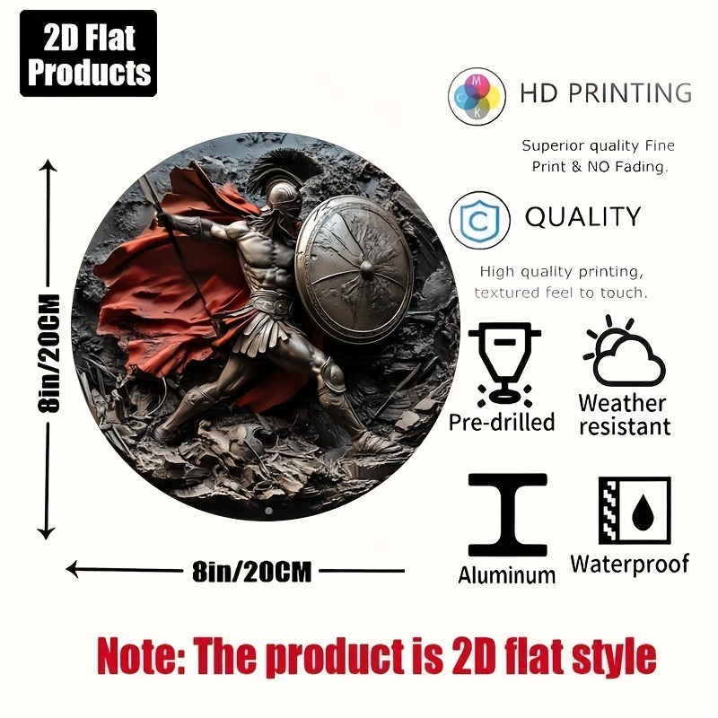 Spartan Warrior Round Metal Al - đánh giá và giá Art Craft Kitchen