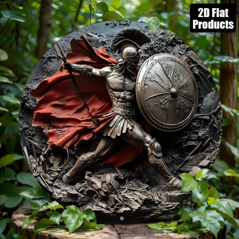 Spartan Warrior Round Metal Al - đánh giá và giá Art Craft Kitchen