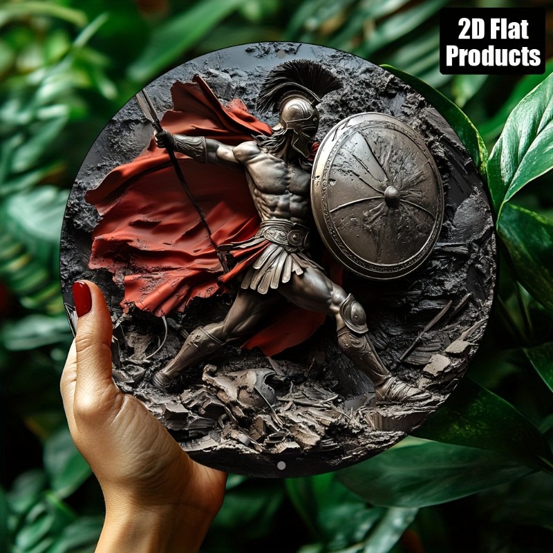 Spartan Warrior Round Metal Al - đánh giá và giá Art Craft Kitchen