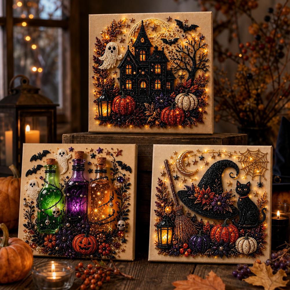 Halloween Ghost & Pumpkin 3D P - đánh giá và giá Art Craft For Adults