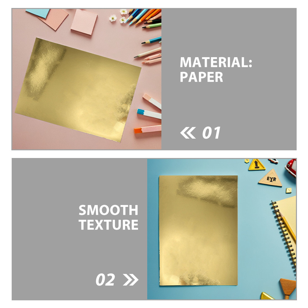 50Pcs Metallic Mirror Cardstoc - đánh giá và giá Art Craft Party