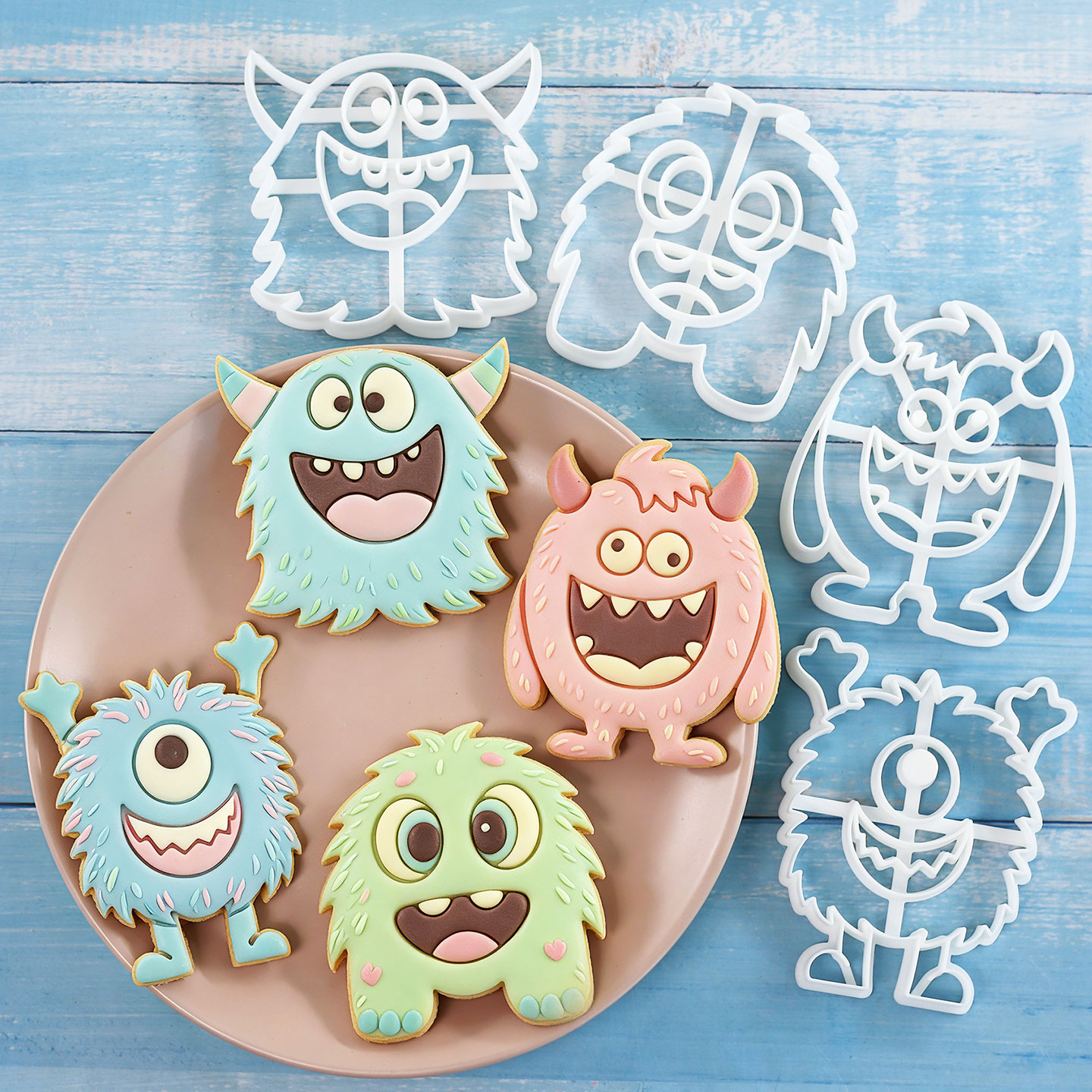 1 Pc/4 Pcs Large Monster Cooki - đánh giá và giá Art Craft Party