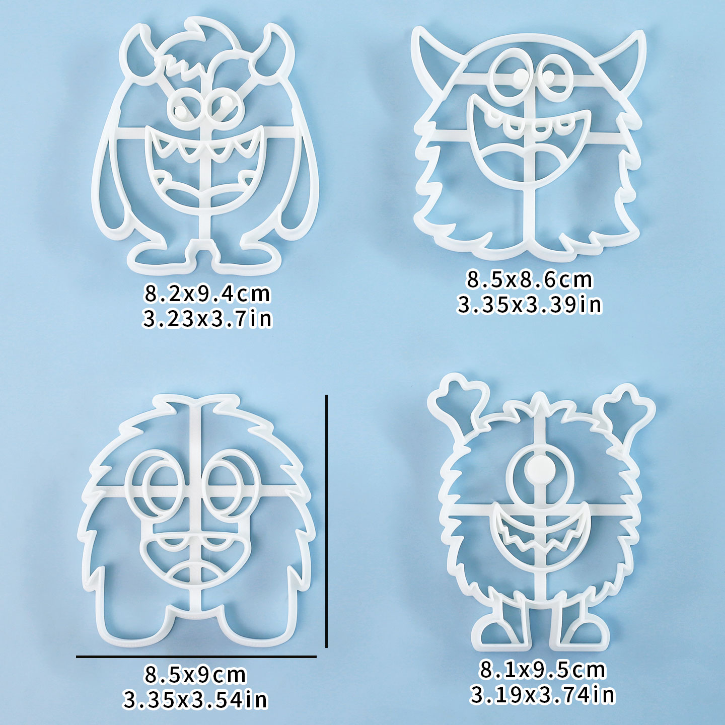 1 Pc/4 Pcs Large Monster Cooki - đánh giá và giá Art Craft Party