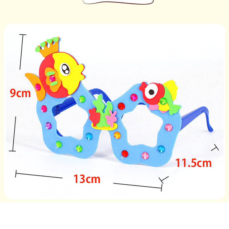 2/6/12 Sets Cartoon EVA Diamon - đánh giá và giá Art Craft Glasses