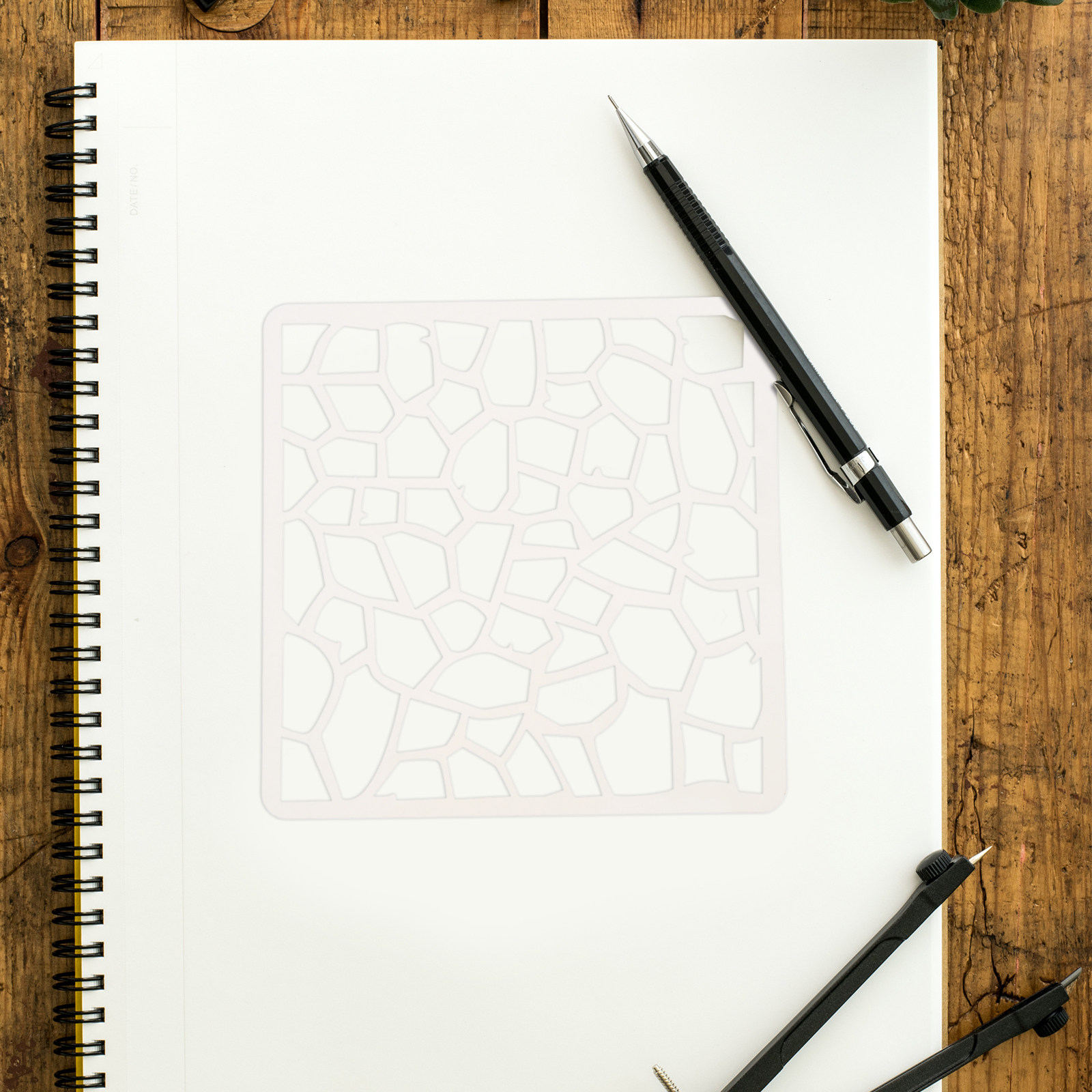 Geometric Stencils Reusable Pe - đánh giá và giá Art Craft Journal
