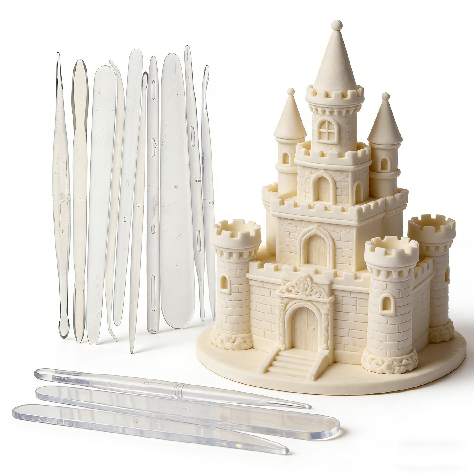 1Set Fondant Tool Set Plastic  - đánh giá và giá Polymer Clay Set