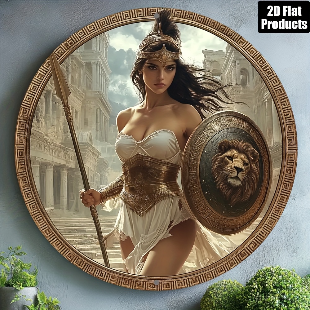 Vintage Greek Warrior Round Al - đánh giá và giá Art Craft Kitchen