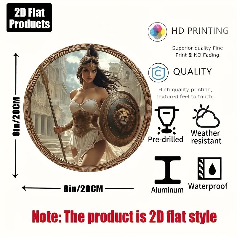 Vintage Greek Warrior Round Al - đánh giá và giá Art Craft Kitchen