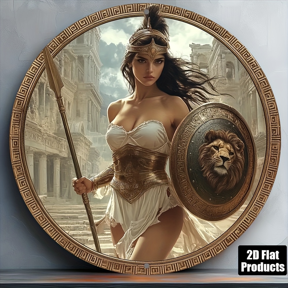 Vintage Greek Warrior Round Al - đánh giá và giá Art Craft Kitchen
