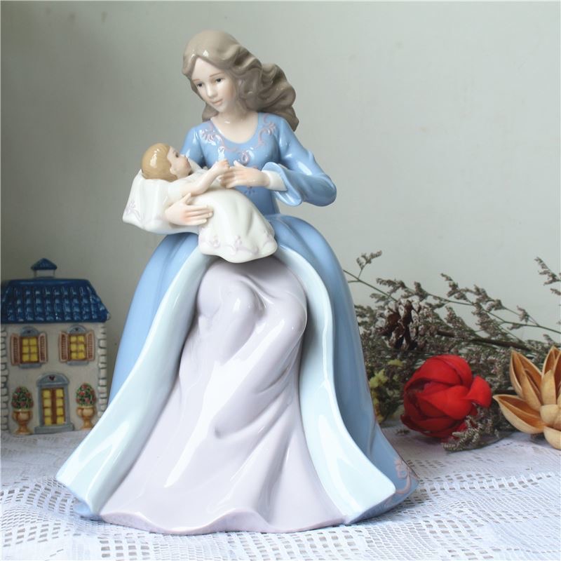 xx-Europe Mother Child Ceramic - đánh giá và giá Art Craft Mother'S Day