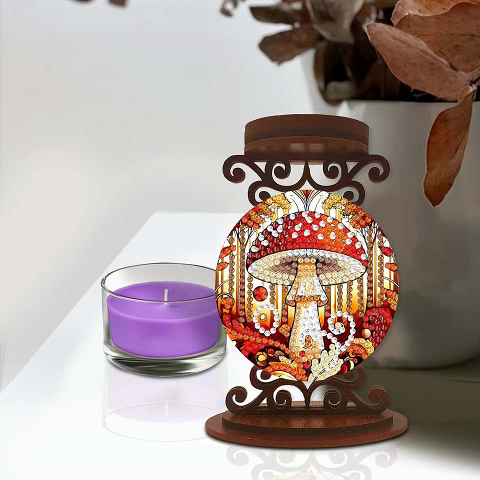 mushroom candle holder Hallowe - đánh giá và giá Art Craft Holiday