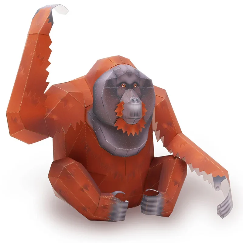 Orangutan Gorilla Origami Art  - đánh giá và giá Art Craft With Cardboard