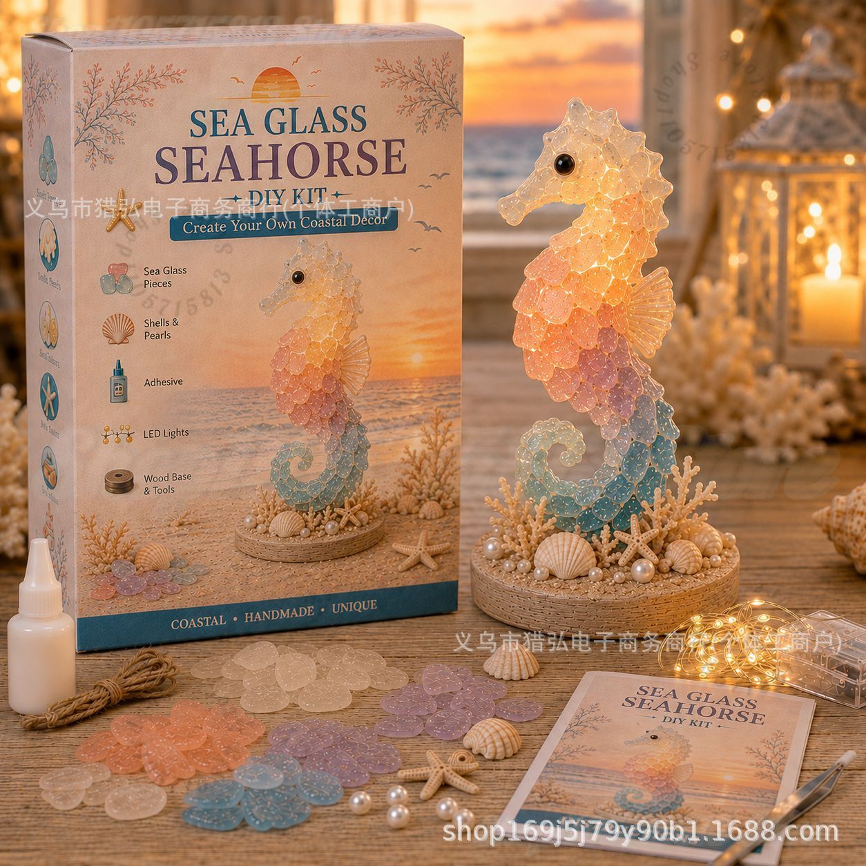 DIY Sea Glass Jellyfish Light  - đánh giá và giá Art Craft For Adults